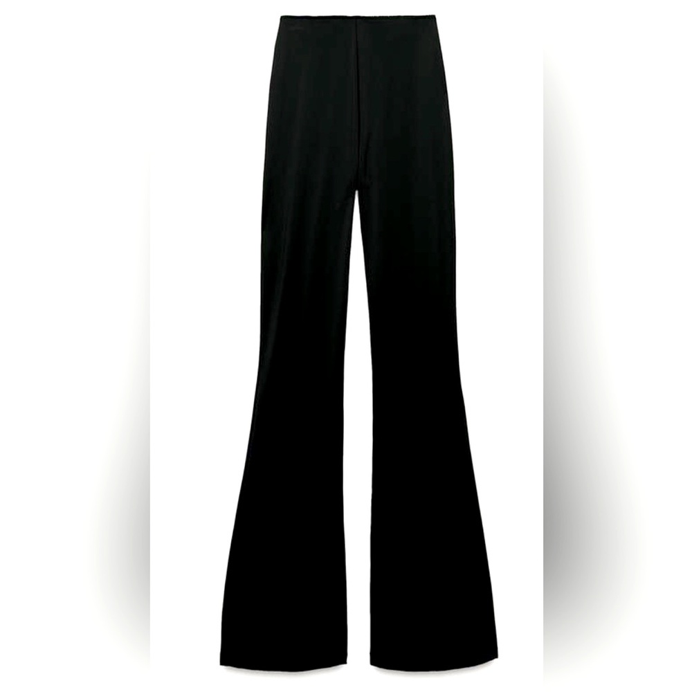 Zara Women’s Flared Pants - Black Trousers / Dress Pants - Size XL